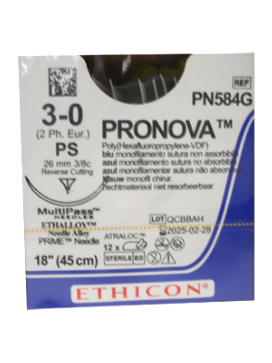 3/0 Pronova Suture, 26mm 3/8 RC
