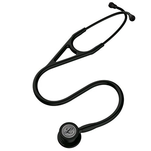 3M Littmann Master Cardiology Stethoscope, 27, Black Tube, Stainless Steel Finish Chestpiece