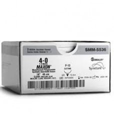 4/0 MAXON SUTURE 12MM NEEDLE, 45CM GREEN, BOX OF 36