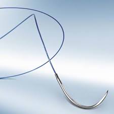 5/0 Braun Dafilon Suture, 12mm 3/8 RC Needle, 45cm, Pack of 36