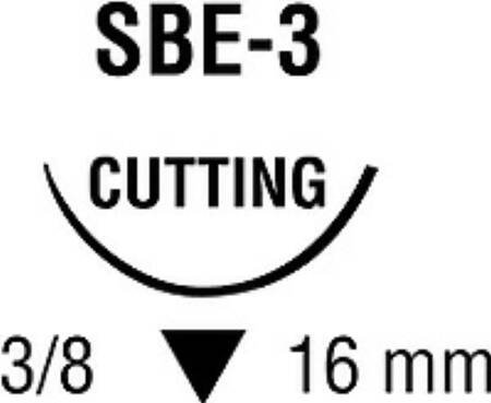 5/0 Novafil Suture 16mm Needle, 45cm. Pack of 12