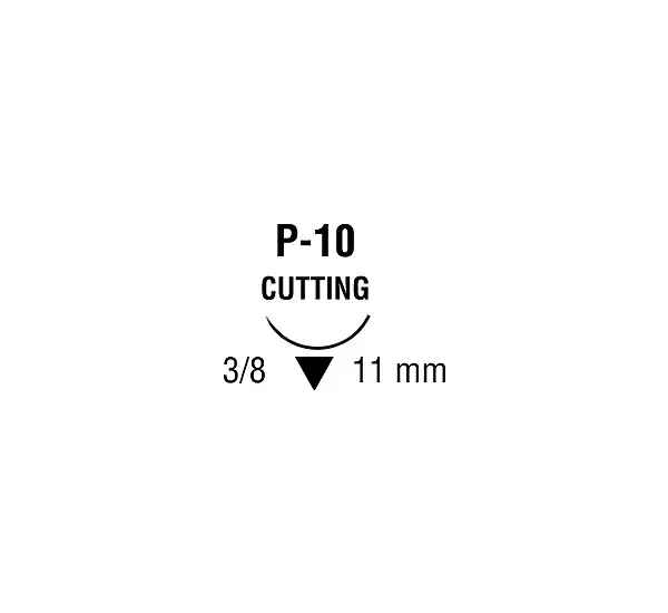 7/0 NOVAFIL SUTURE 11MM HAND HONED PRECISION POINT NEEDLE, 45CM. BOX OF 12