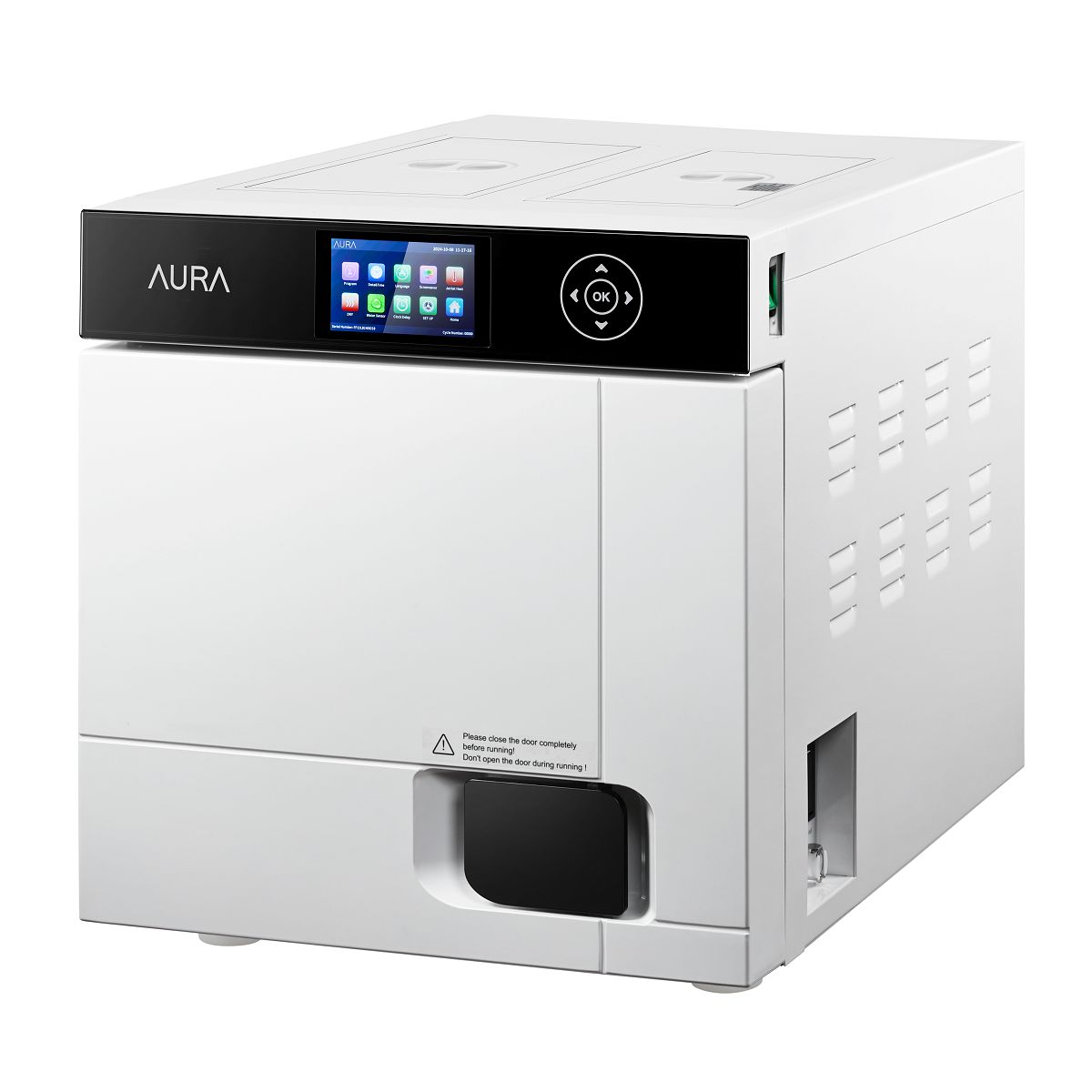 AURA Steam Steriliser Unit 22L with In-Built Printer & Touchscreen Interface