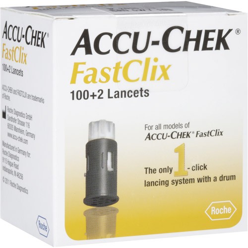 Accu-Chek FastClix Lancets. Preloaded drum of 102