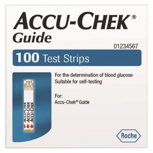 Accu-Chek Guide Blood Glucose Test Strips Pack of 100