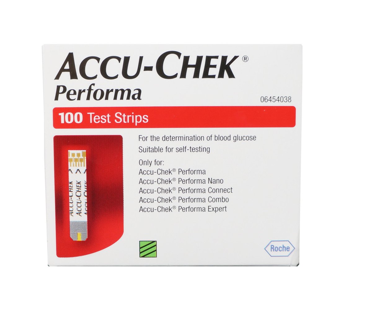 Accu-Chek Performa Blood Glucose Test Strips. Pack of 100