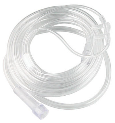 Adult Nasal Cannula with Connector & 2.1m Oxygen Tubing