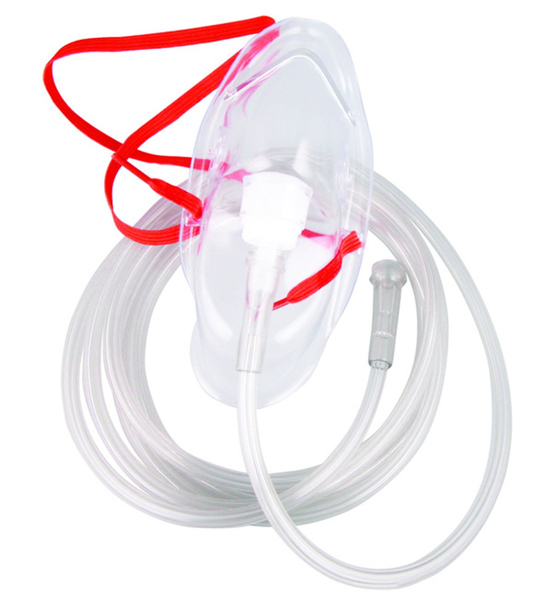 Adult Oxygen Mask Elongated Style High Concentration with 750mL Bag & 2.1m Oxygen Tubing