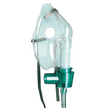Adult Venturi Oxygen Mask with 6 Dilution Adaptors & 3m Tubing