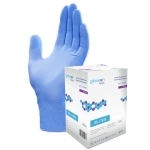 Aegis Sterile Nitrile Exam Gloves Long Cuff X-Large. Box of 50 Pairs