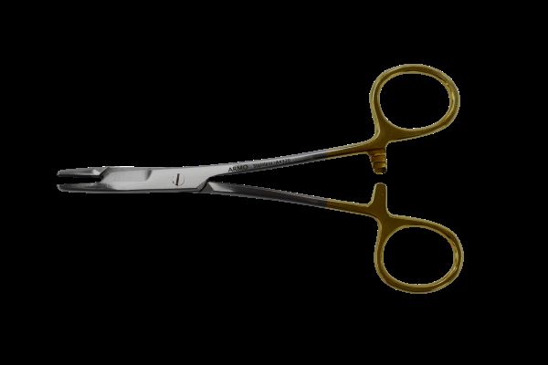 Armo Olsen Hegar Left-Handed Needleholder 14cm with TC Jaws