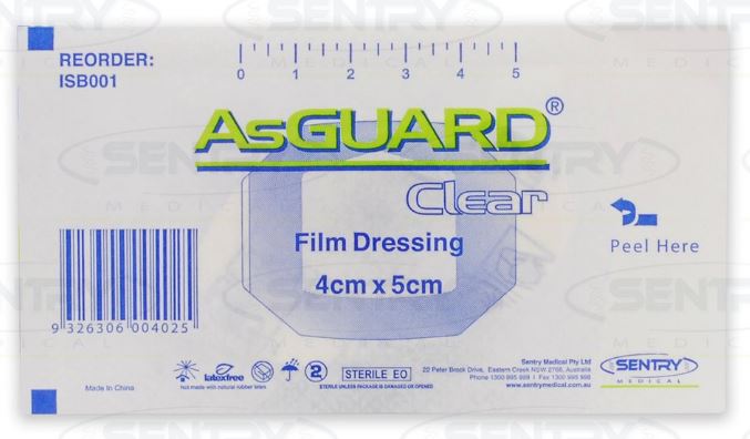 AsguardClearFilmDressing4CmX5CmBoxOf50