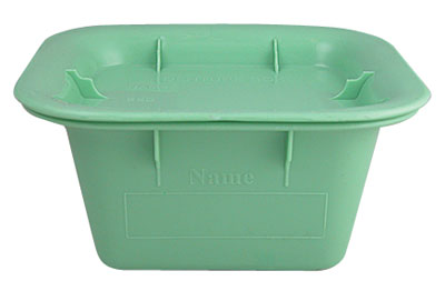 Autoplas Denture Box with Lid Green