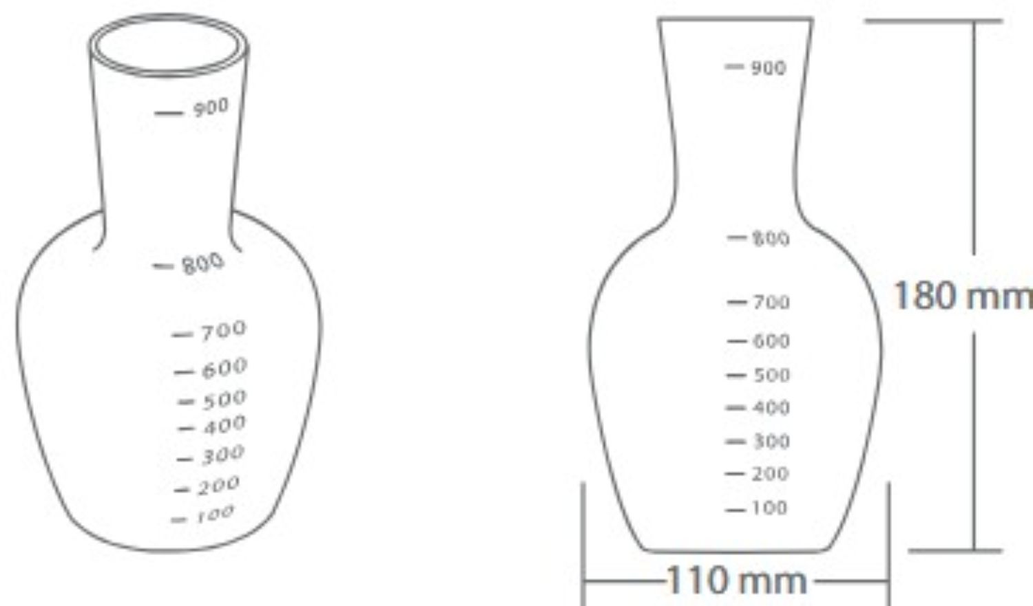 Autoplas Water Carafe Clear/ Natural 1L