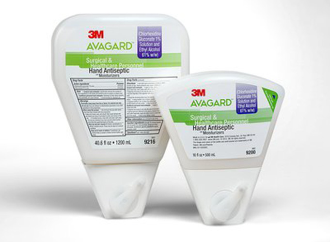 Avagard Wedge Antiseptic CHG Hand Rub 500ml. Chlorhexidine 1% / Ethanol 61%