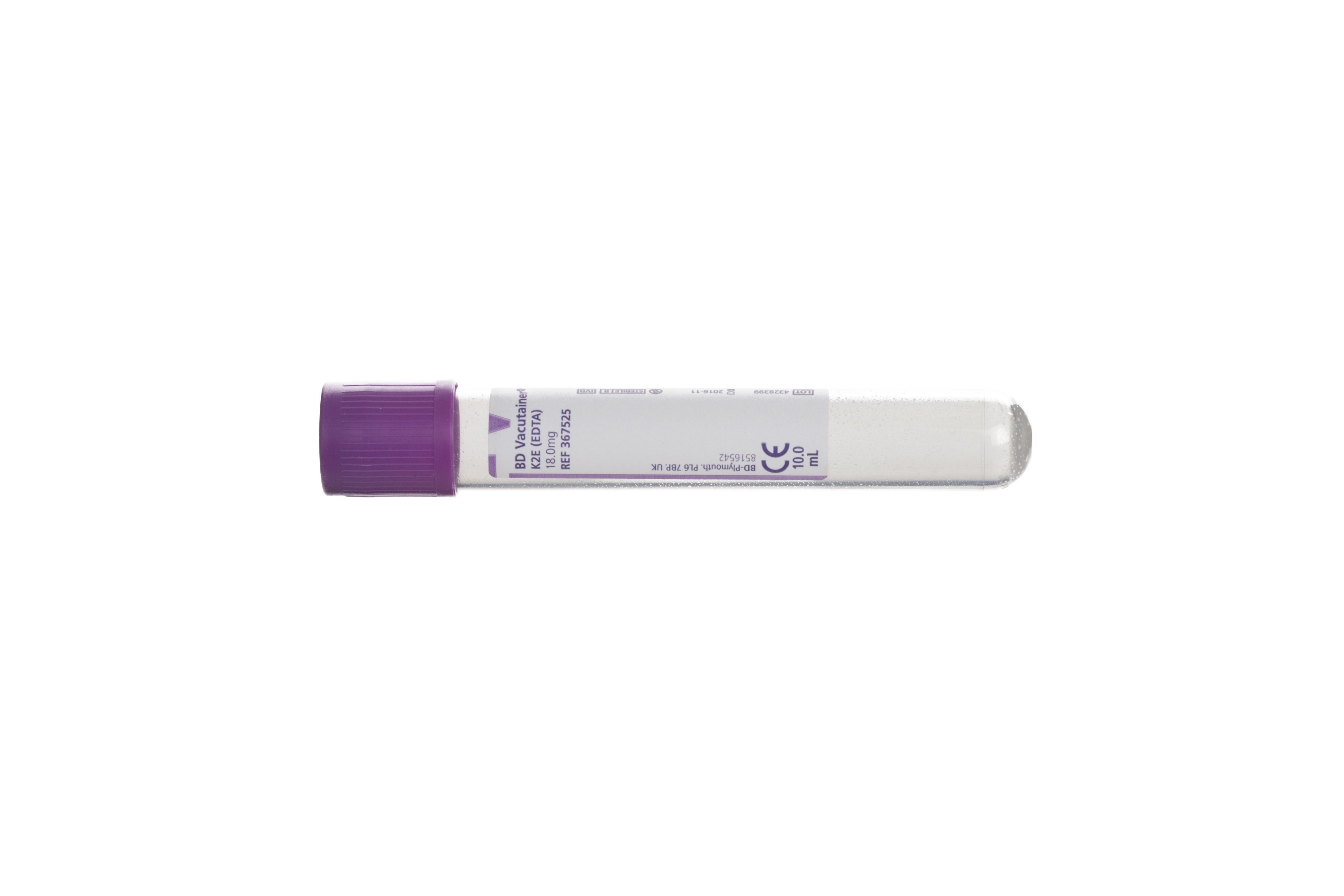 BD Vacutainer K26 EDTA Tube 10ml (Lavender) Pack of 100