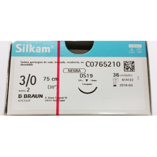 BRAUN30SILK(SILKAM)BLACKSUTURE