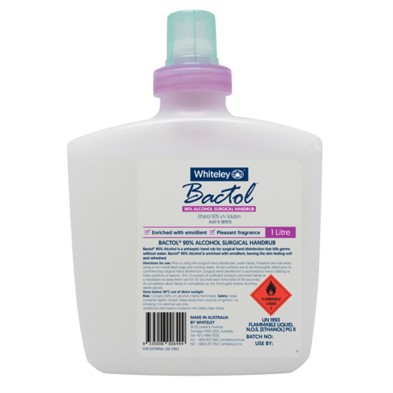 Bactol 90 Alcohol Surgical Handrub 1L Pod for Wall Dispenser