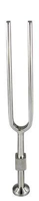 BasicC256TuningForkWithFoot-StainlessSteel