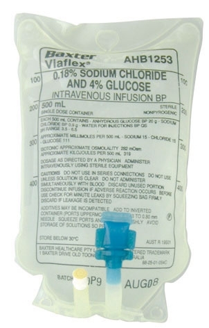 Baxter 5% Glucose Solution (Dextrose) 500ml IV Bag 