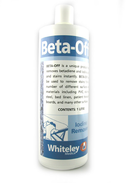 Beta Off Iodine Stain Remover 1L. Carton of 12
