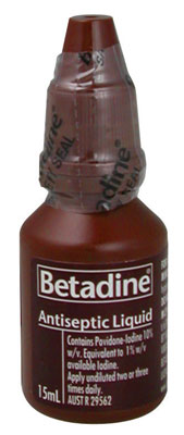 Betadine Antiseptic Solution 15ml Povidone Iodine 10%