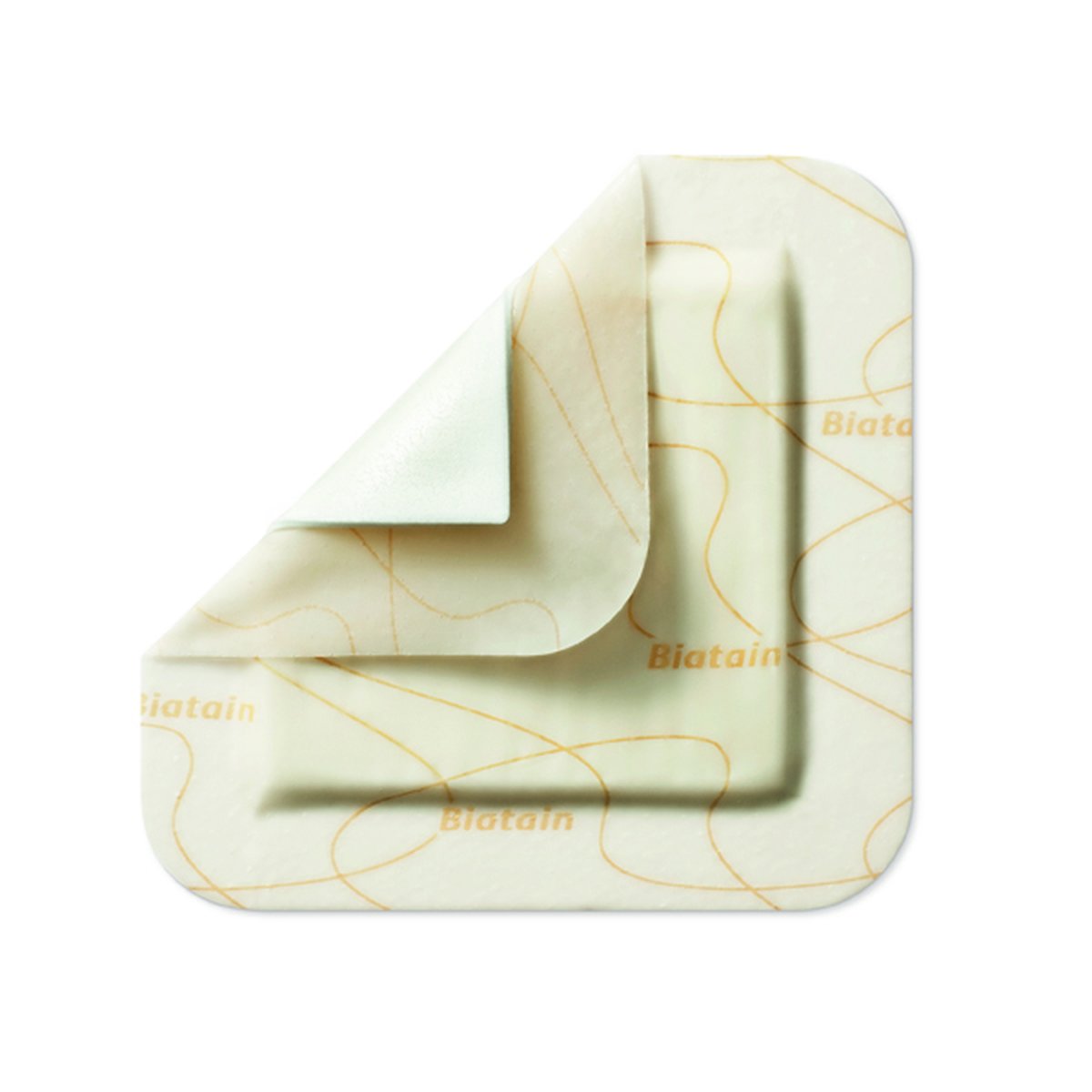 Biatain Silicone Standard Adhesive Border Foam Dressing 7.5cm x 7.5cm. Pack of 10