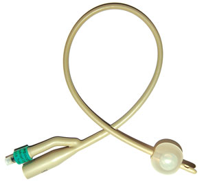 Biocath Male Latex Foley Catheter 14FG x 10cc Hydrogel Coated 2 Way. Each