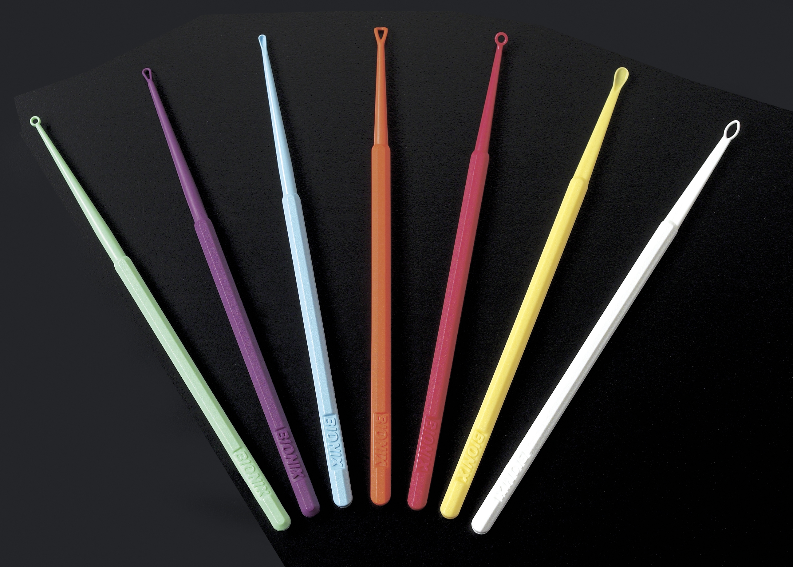Bionix Safe Ear Curette Variety Kit. Pack of 75. (10 of Each Style & 15 of White)