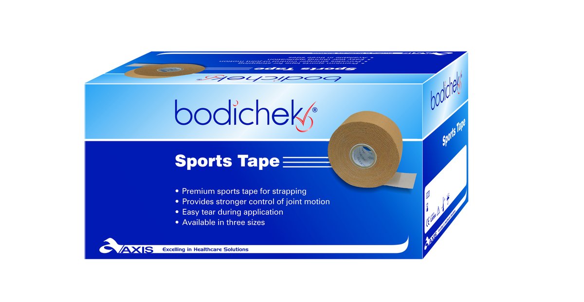 Bodichek Sports Strapping Tape 3.8cm x 13.7m. Single