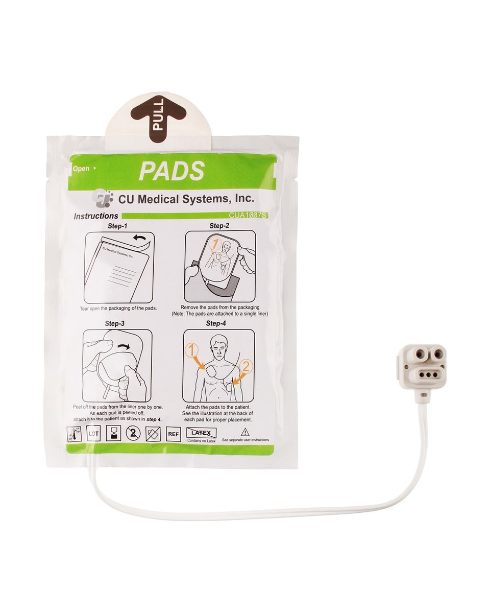 CU Medical Systems iPAD SP1 & SP2 Adult/Paediatric Defibrillator Pads. Set of 2