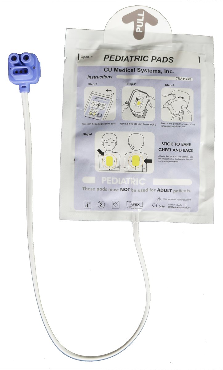 CU Medical Systems iPAD SP1 & SP2 Paediatric Defibrillator Pads. Set of 2