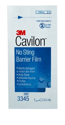 Cavilon No Sting Barrier Film Large Foam Wand Applicator 3ml. Pack of 25 