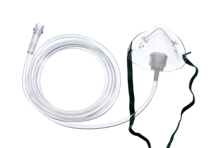 Child Oxygen Mask Elongated Style Medium Concentration with 2.1m Oxygen Tubing