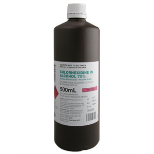 Chlorhexidine0570Alcohol500MlSingleBottle(Pink)