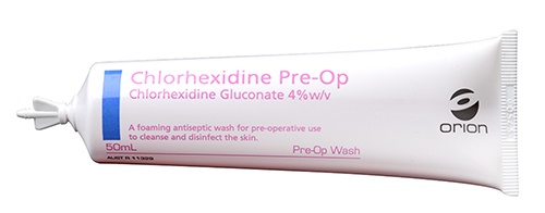 Chlorhexidine Pre-Op Wash- 4% Chlorhexidine 50ml Tube