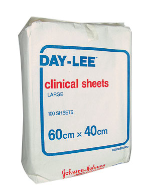 ClinicalSheetLarge60CmX40CmDisposablePackOf100