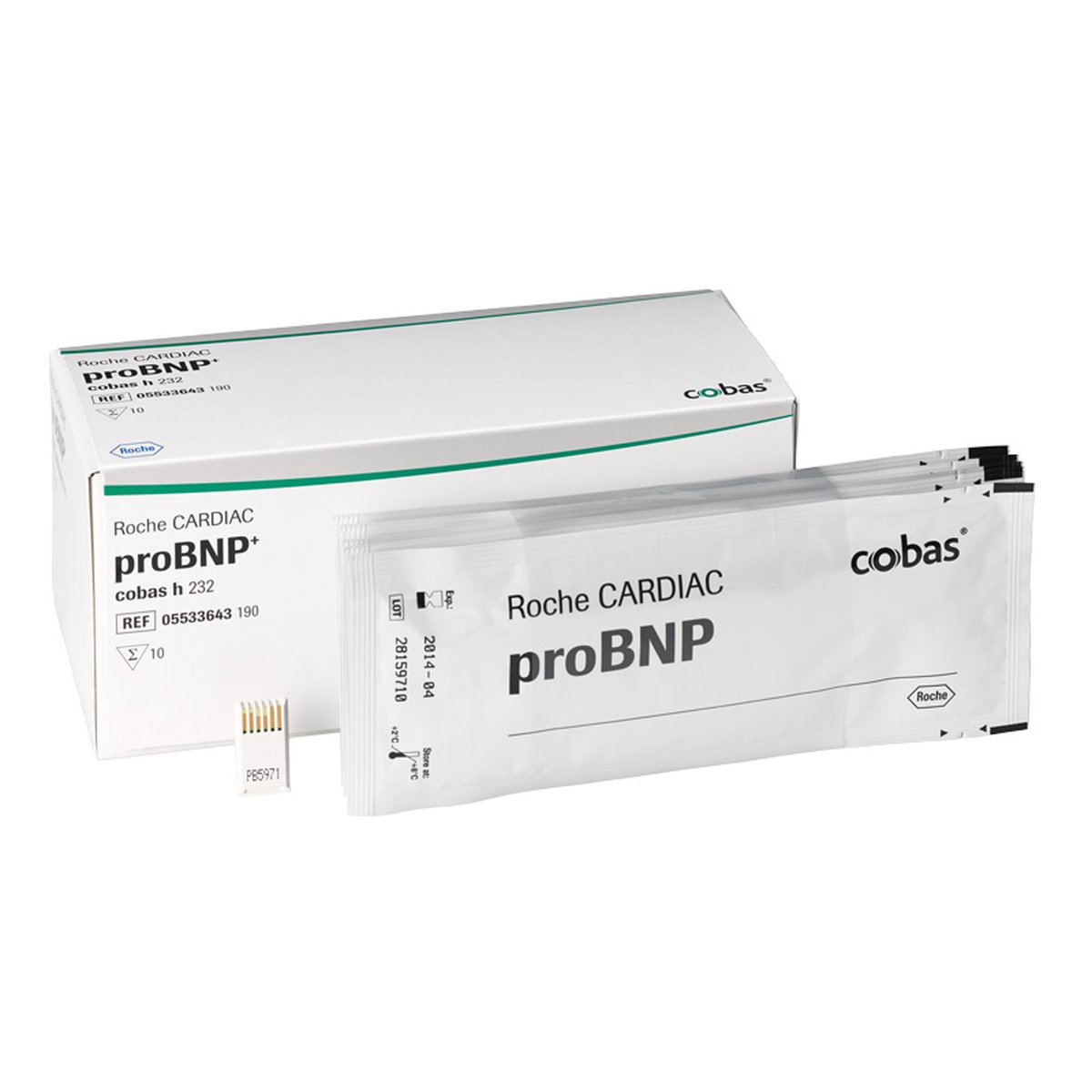 cobas h 232 CARDIAC proBNP+ Test Strips. Pack of 10.