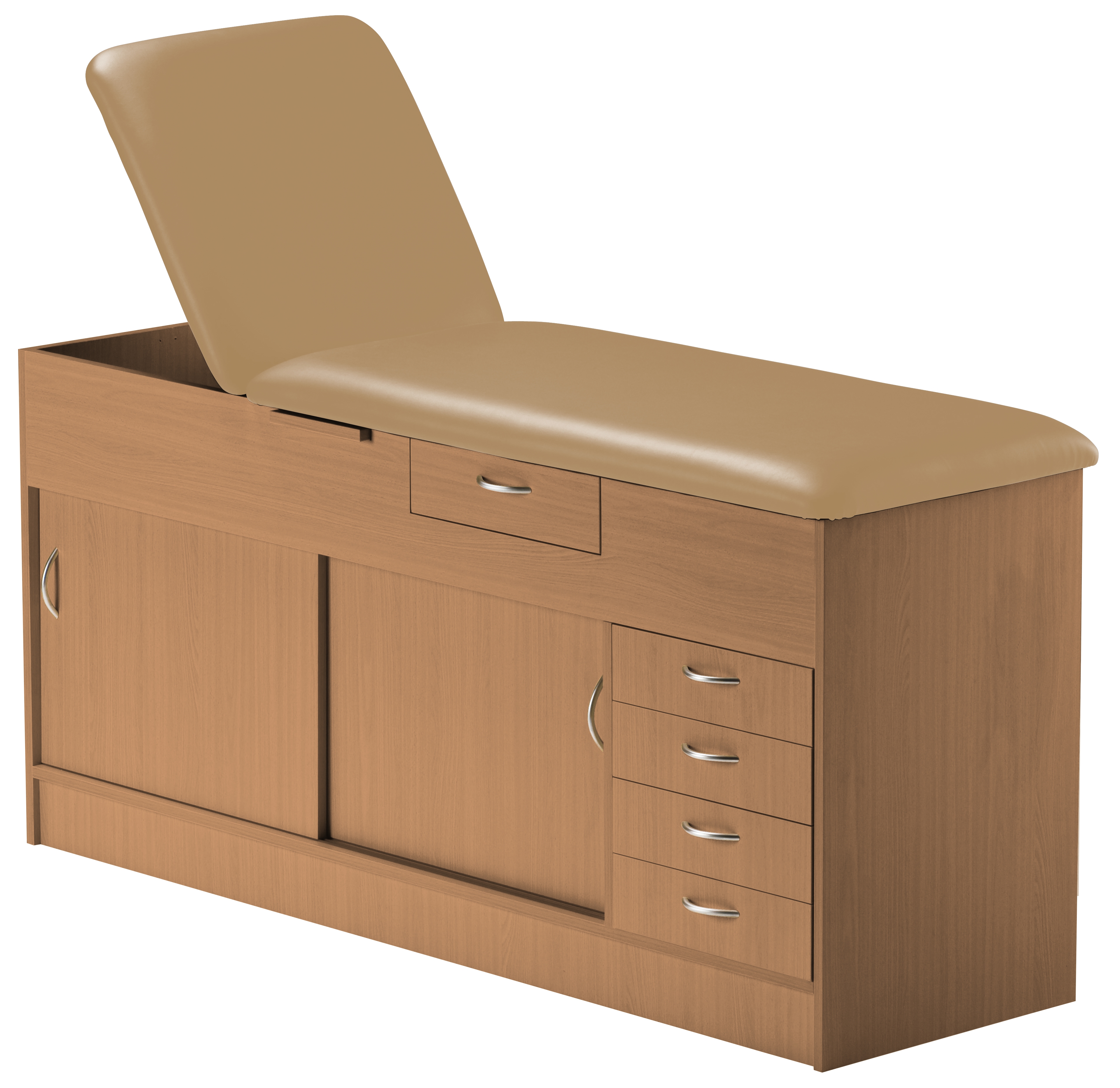 CombinationTimberCouchHalfMultibankBeigeTopAndBeechBase