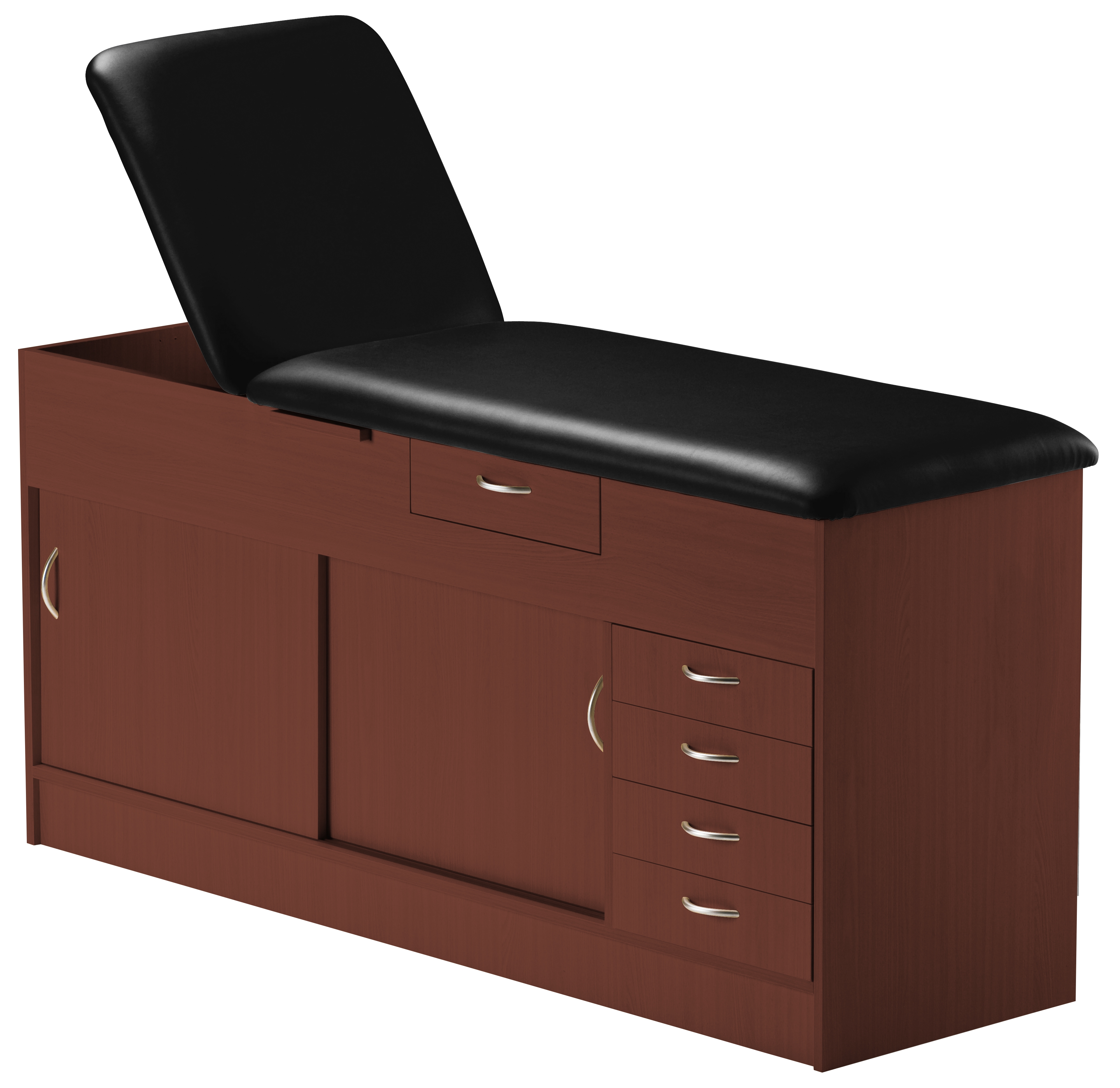 CombinationTimberCouchHalfMultibankBlackTopAndJarrahBase