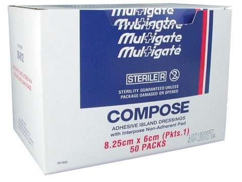 Compose Non-Woven Island Dressing 25cm x 8.25cm. Box of 20