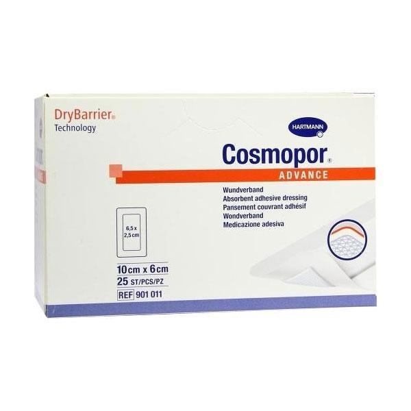 Cosmopor Advance Non-Woven Island Dressing 10cm x 6cm. Sterile. Pack of 25