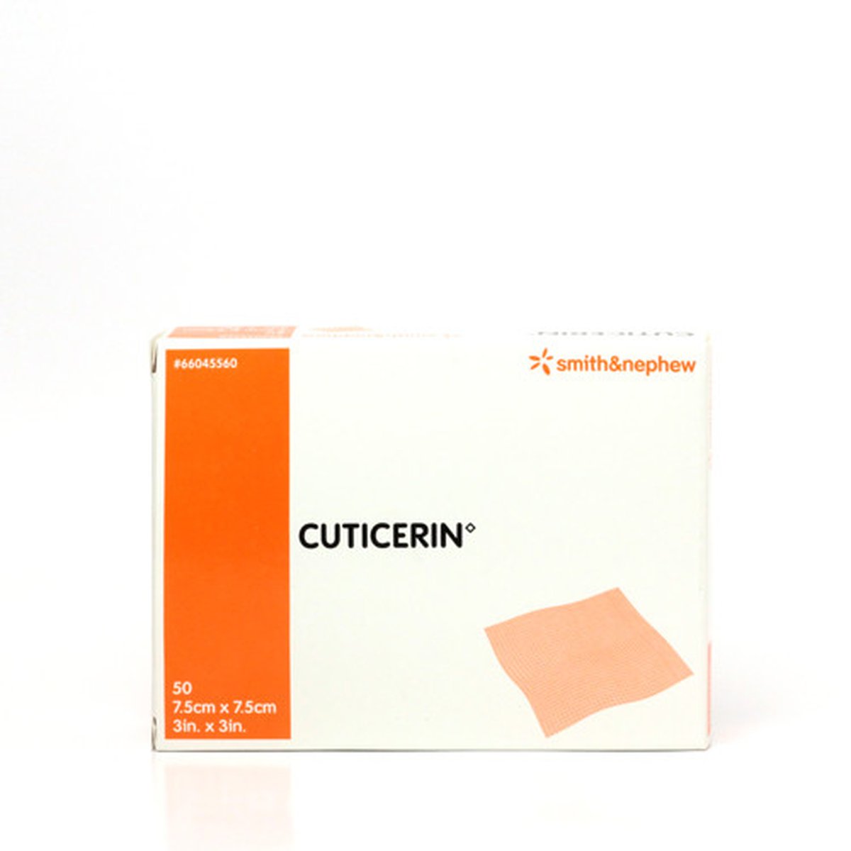Cuticerin Wound Contact Layer Dressing 7.5cm x 7.5cm. Box of 50