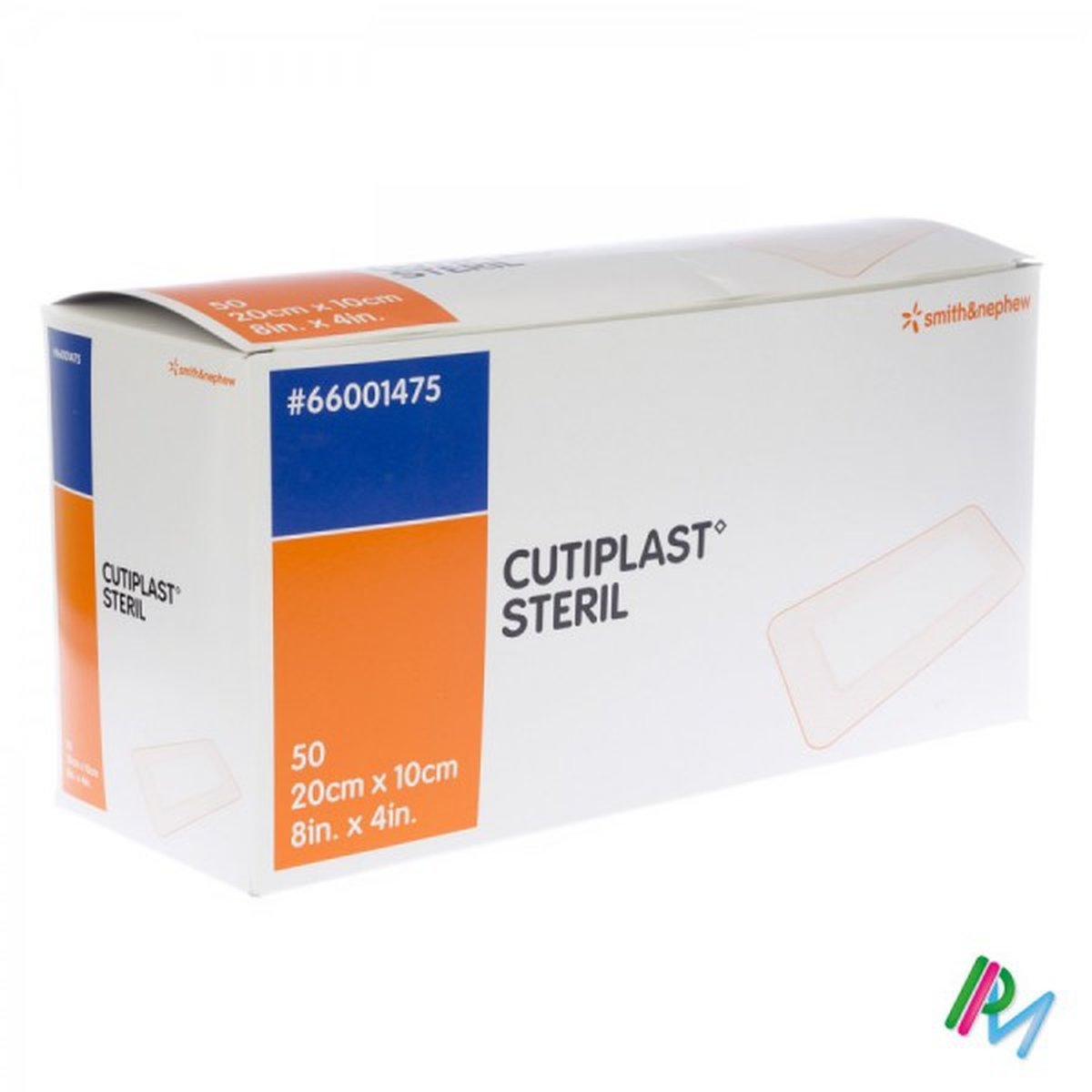 Cutiplast Non-Woven Island Dressing 20cm x 10cm. Box of 50