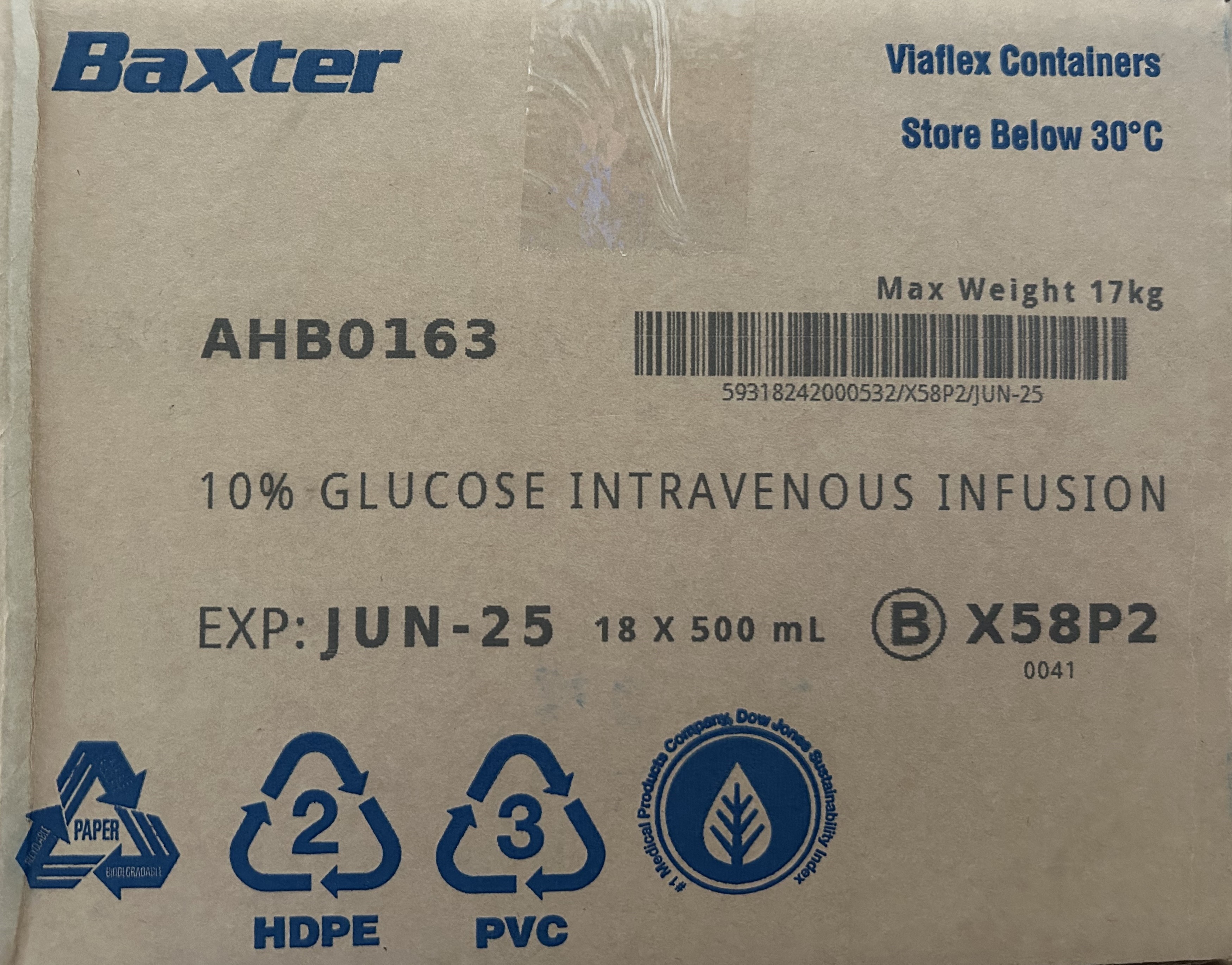 DEXTROSE10500MLIVBAG18S