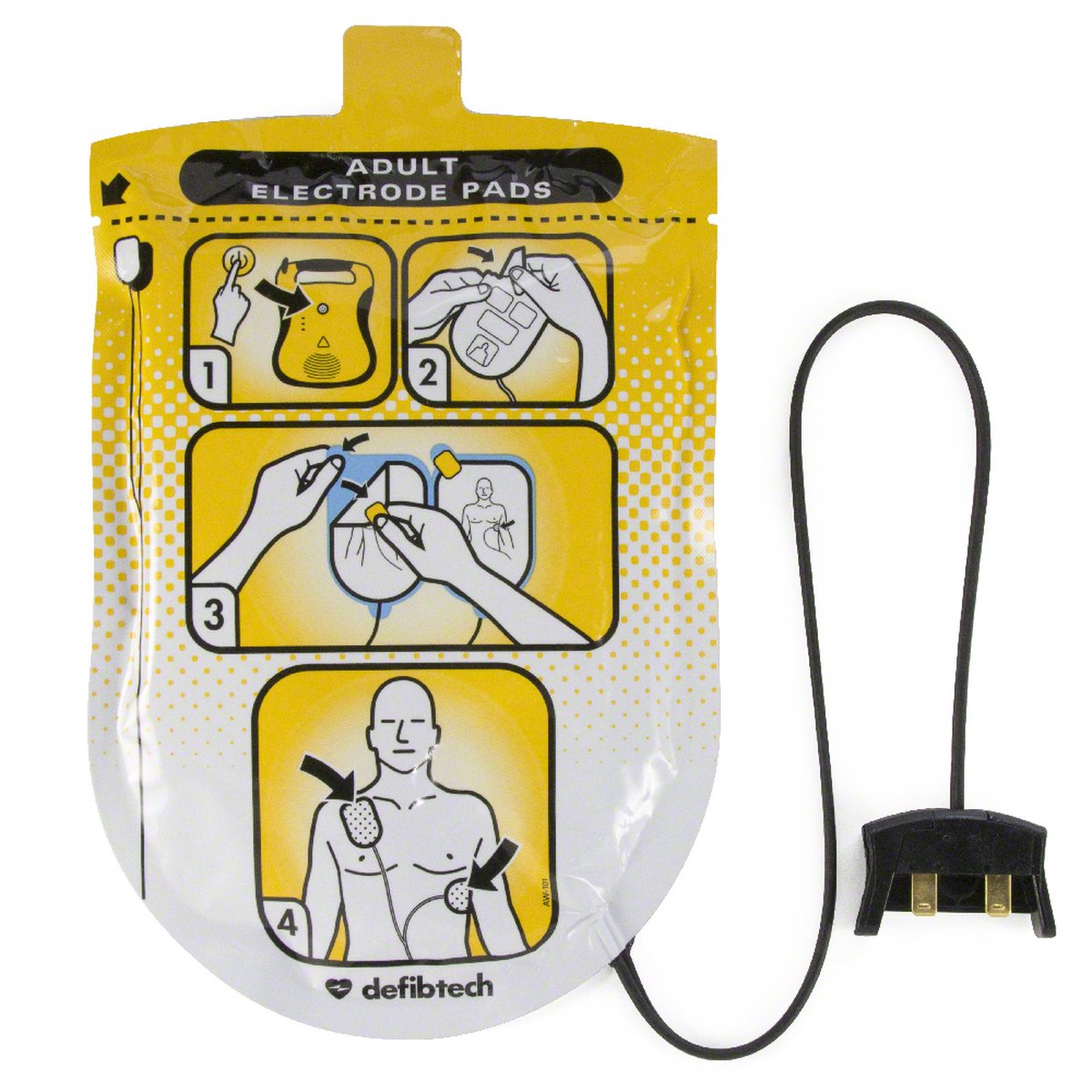 Defibtech Lifeline Adult Replacement Pads for Lifeline Defibrillator Unit