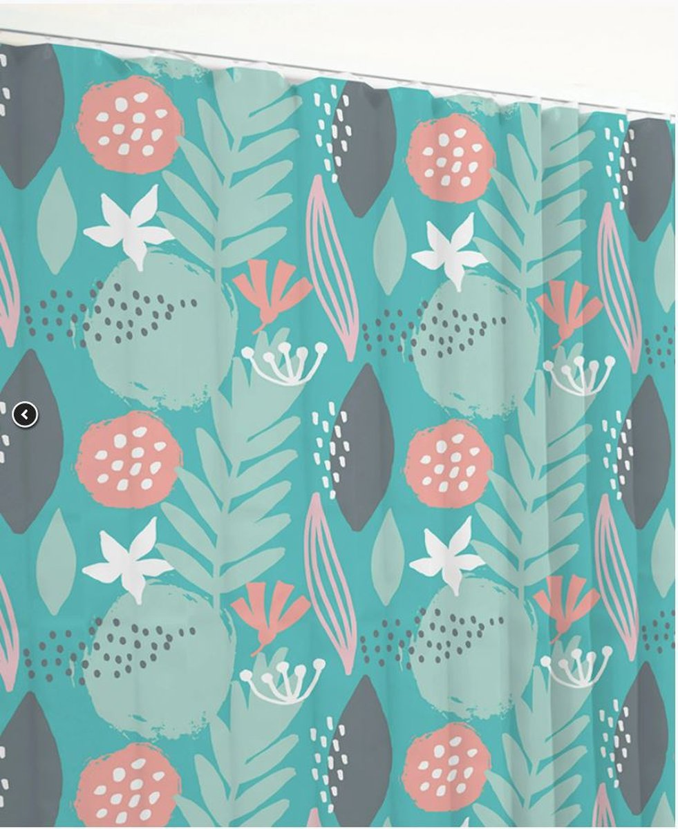 Disposable Antimicrobial Medical Curtain 4.5m x 2m(D), Spring Mood Print