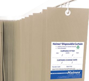 Disposable Antimicrobial Medical Curtain 7.5m x 2m(D), Latte