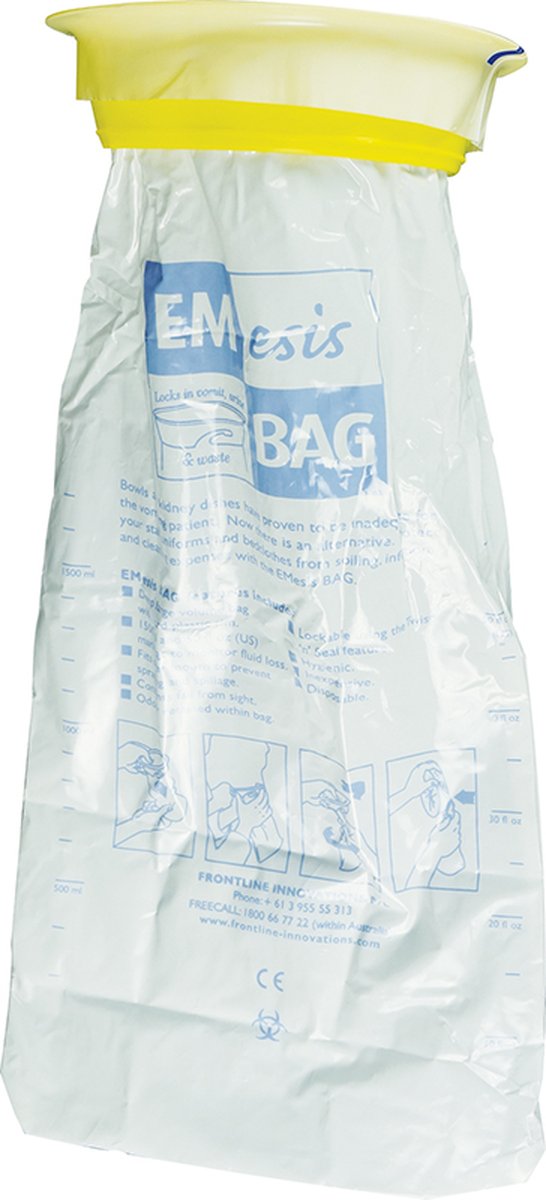 Disposable Emesis Bag 1500mL. Pack of 50 