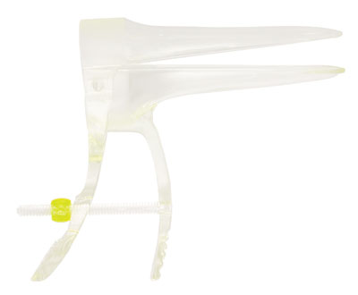 EOSDisposableVaginalSpeculumSmallWithAdjustableScrew(YellowPack)